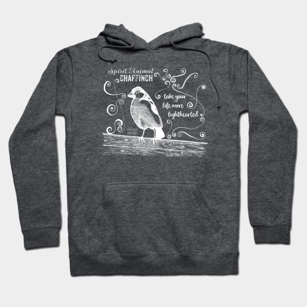 Spirit animal - Chaffinch white Hoodie by mnutz